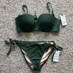 Shade and Shore Bikini sz 34c m bottoms